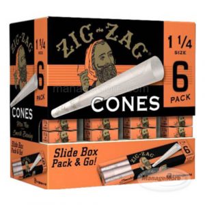 Zig-Zag 1 1/4 Cones 6PK Ultra Thin Display 36/BX 16BX/CS