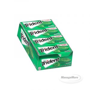 Trident Sugar Free Gum Spearmint 18PCS 12PK