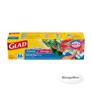Glad Zipper Bag Gallon Size
