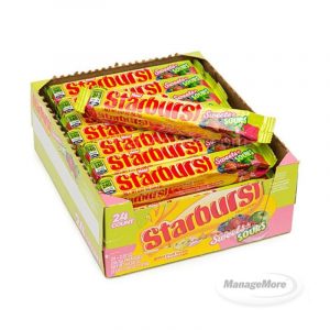 Starburst Sweet + Sours Fruit Chews Candy 24CT