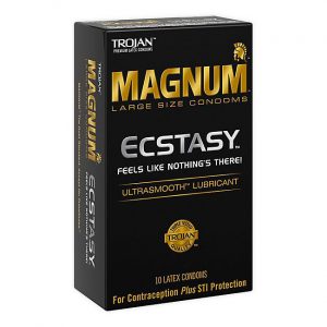 Trojan Condoms 3 X 6PK/Unit (8): Magnum (BLACK)