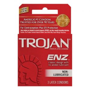 Trojan Condoms 3 X 6PK/Unit (8): Non Lubricated Red