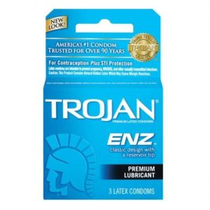Trojan Condoms 3 X 6PK/Unit (8): Enz Lubricated (L. BLUE)