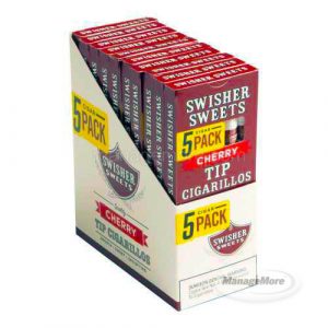 Swisher Sweets Tip Cigarillos 5 for 3 X 10 (40) Cherry