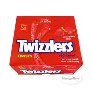 Twizzlers Strawberry Twists Candy 180CT