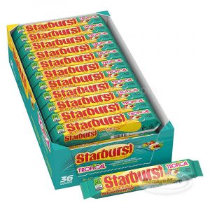 Starburst Tropical Fruit Chews Candy 36CT