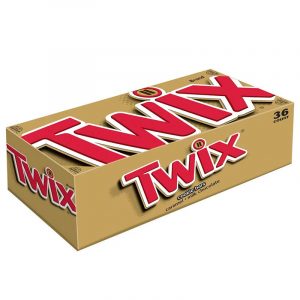 Mars Twix Cookie Bar Caramel Milk Chocolate 36CT