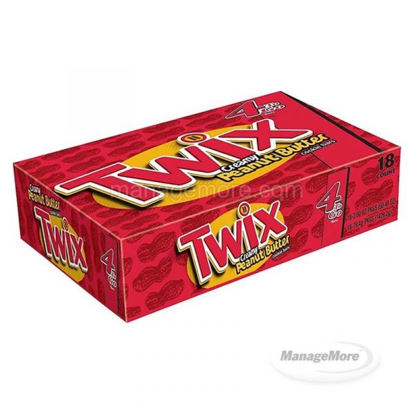 Twix King Creamy Peanut Butter 18CT