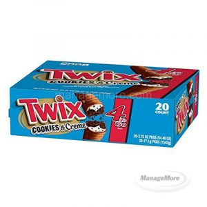 Twix Cookies & Creme Cookie Bar Candy 20CT