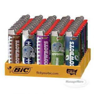 Bic Lighter Dallas Cowboys Design 50/Tray 6/CS