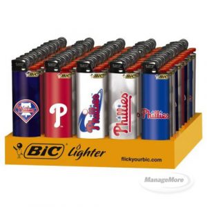 Bic Lighter Phila Phillies 50/Tray 6/CS