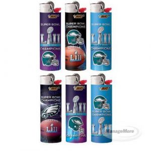 Bic Lighter NFL Superbowl 2018 50CT Tray 6/Case Limited Edition