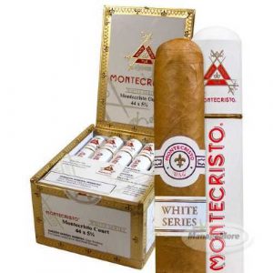 White Montecristo Court Tubo (5 1/2X44) 15/BOX