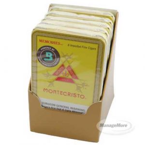 Montecristo Classic Collection Memories (33X4) 6X5/TIN