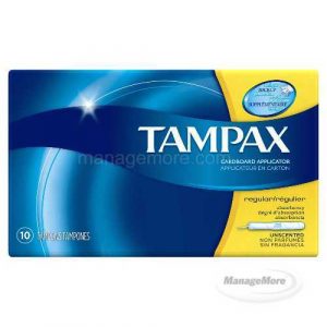 Tampax Regular 10CT 12/PK