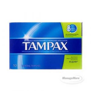 Tampax Super 10CT - 12/PK