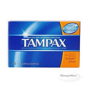 Tampax Super Plus 10CT - 12/PK