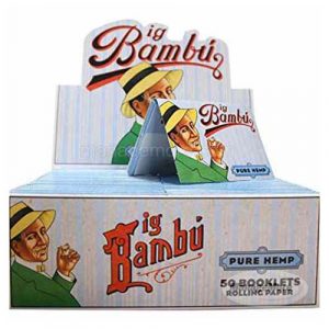 Bambu Pure Hemp Rolling Papers 50/Booklets : Big (BLUE)