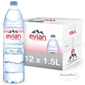 Evian Water 1.5 Liter Water 12/CS