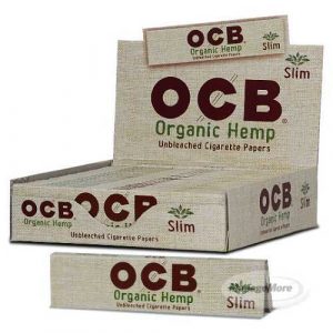 OCB Organic Hemp Unbleached Rolling Papers 24/UNIT (20): Slim