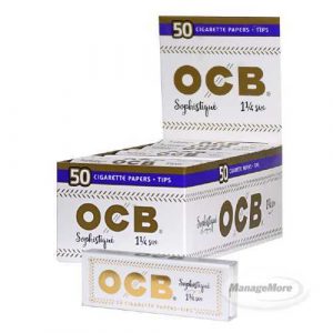 OCB 50 Rolling Paper + Tip 24/UNIT (20): Sophistique 1-1/4