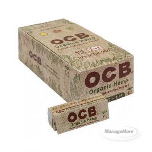 OCB Organic Hemp Rolling Papers 24/UNIT 1 1/4 W/TIP