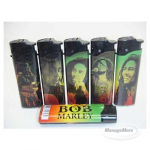 Bob Marley Refillable Torch Lighter 50/Tray