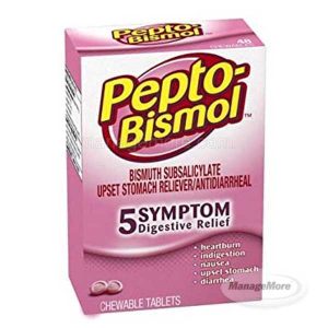 Pepto Bismol Chewable Tablets 4X32/BOX