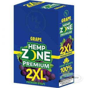 Hemp Zone 2XL Herbal Premium Wraps 2 X 25/Pouches