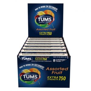 Tums Extra Strength Fruit Assorted 12 Roll
