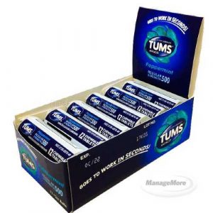 Tums Antacid Peppermint 12 Rolls