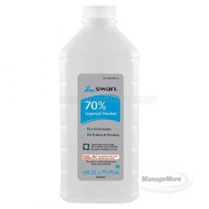 Swan Rubbing Alcohol (70% Isopropyl) 16OZ Bottle