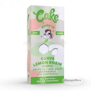 Cake 510 Delta 8 Cartridge Live Resin (1GM) 5/Display 100BX/CS