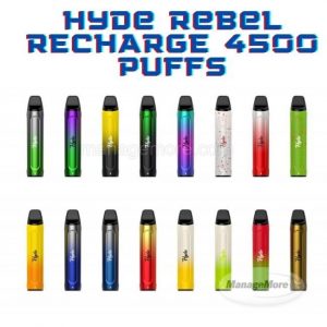 Hyde Rebel 5% Dispo Recharge 4500 Puffs (100ML) 10/BOX