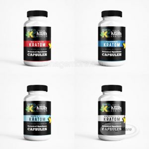 Rapper Kush Kratom Capsules 320CT Jar