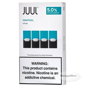 Juul Pod Flavor 8 Units Of 4PK 32 Pods/BX 6BX/CS 5% Nic 60ML