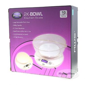 AWS 2K-Bowl (2000G X 0.1G) Kitchen Scale