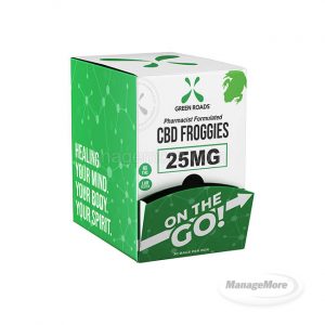 Green Roads CBD Froggies 25MG  30 Bags Per BOX