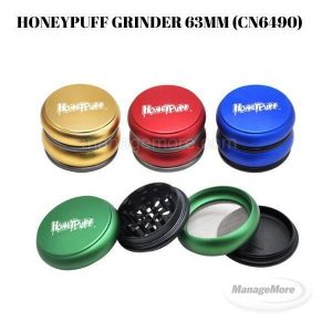 Honeypuff Premium Air Craft Aluminum Herb Grinder 63MM (CN6490)