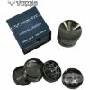 Viking Axe 4 Parts Sunken Shape Window 55MM Grinder - Black