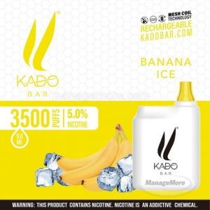 Kado Bar 5% Dispo 3.5K Puffs (90ML) 10/BOX