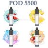 Pod 5500 5% Dispo TFN 5500 Puffs Device (120ML) 10/BOX - Arctic Blue Razz Watermelon