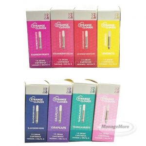 Strange Clouds Delta 8 1400MG (1.5GM) Cartridges 5/BOX