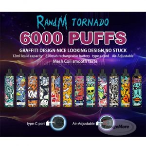 Tornado R&M 5% Dispo 6K Puffs (120ML) 10/BOX