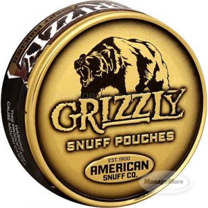 Grizzly Tobacco  SNUFF Pouches