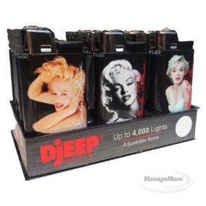 Lighter Djeep Marilyn Monroe 24 Per Tray