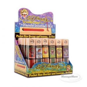 Ed Hardy Incense Kit (Pocket Size Burner And Incense) 36/Display