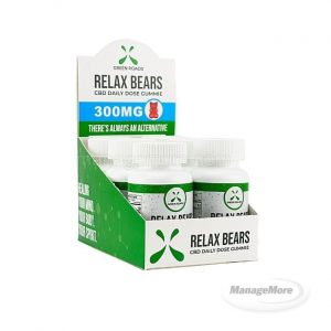 Green Roads CBD Relax Bears 300MG Display Of 4