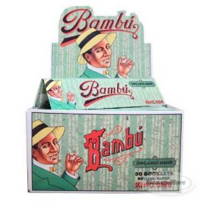 Bambu Rolling Papers Organic Hemp King Size, 50/UNIT