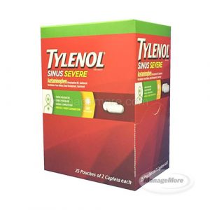 Tylenol Cold & Sinus 25 X 2 20/CS